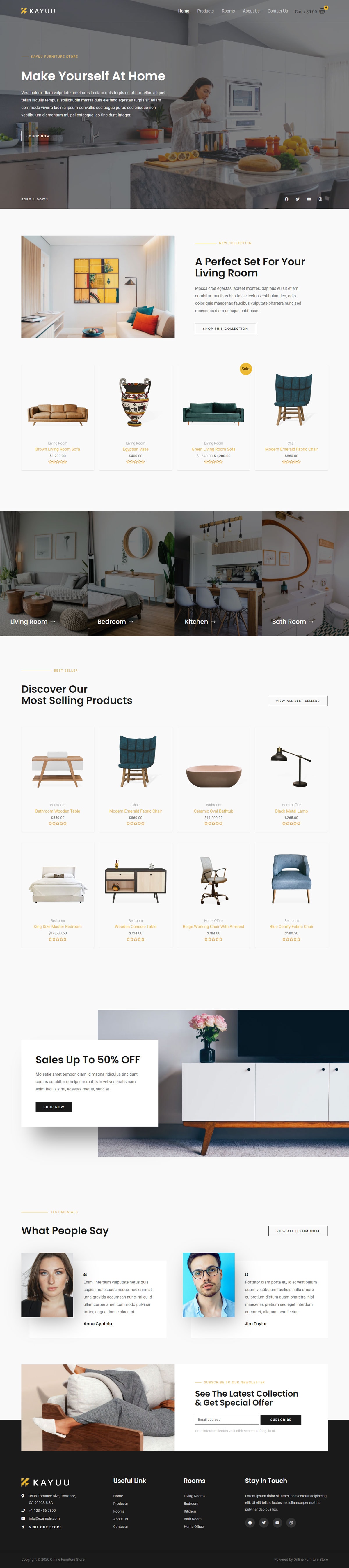 網站設計版型-home-decor